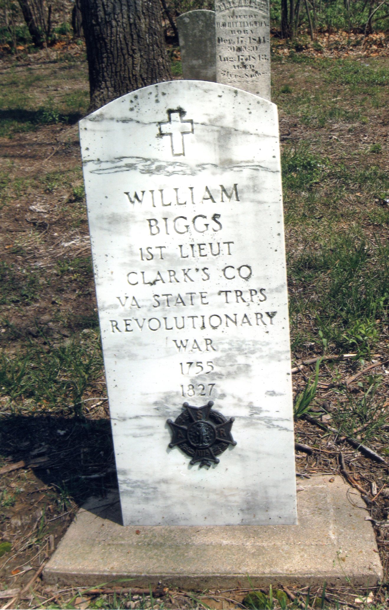 Wm Biggs headstone